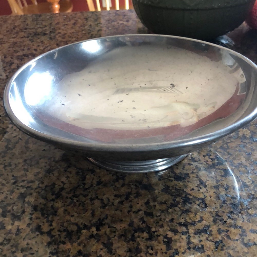 Vintage pewter bowl